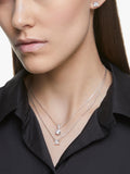 Swarovski solitaire round pendant necklace in silver (British brand)