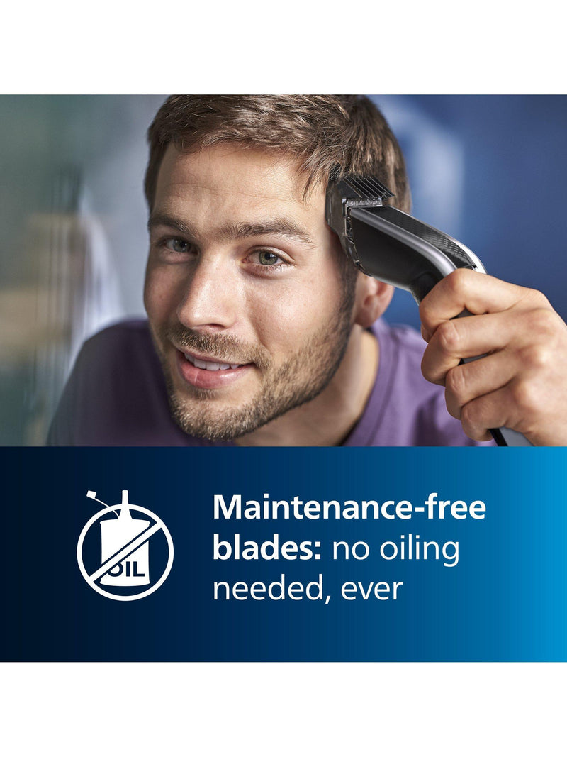 Philips cordless hair clipper with Turbo Mode in Silver, imported from the UK