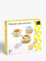 John Lewis Wooden Pretend Play Pots and Pans Set for Children- Buy online at McGrocer