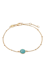 John Lewis Daisy London Round Semi-Precious Healing Stone Bead Chain Bracelet, Gold- Buy online at McGrocer