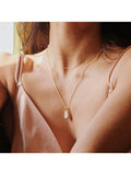 Daisy London gold mother of pearl pendant necklace, imported from the UK