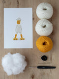 TOFT Geraldine Duck crochet kit with wool and pattern, UK version