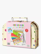 John Lewis Buttonbag Rainbow Friends Peg Doll Suitcase Craft Kit- Buy online at McGrocer