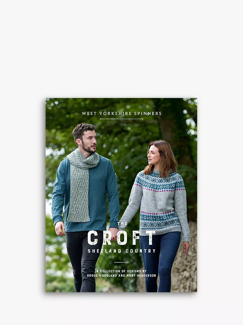 West Yorkshire Spinners Croft Shetland knitting pattern book - British product