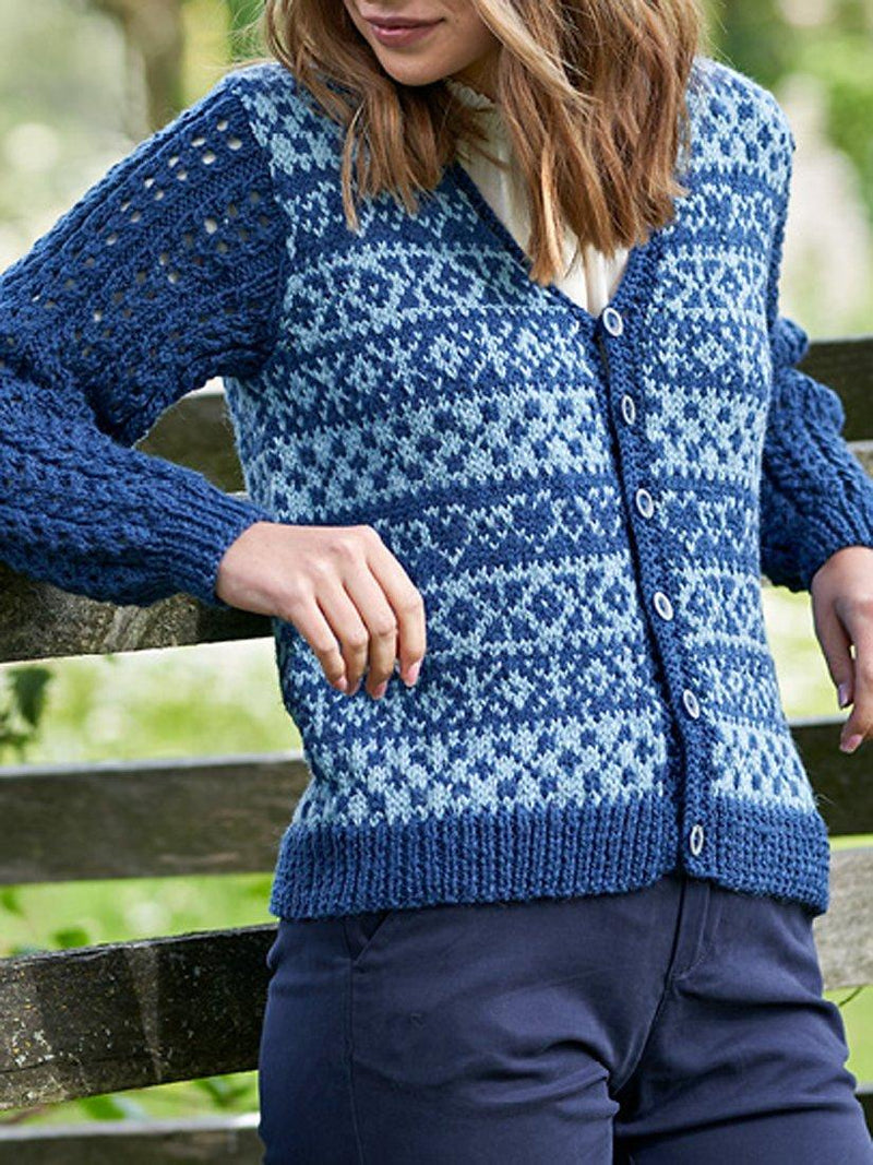 West Yorkshire Spinners Croft Shetland knitting pattern book - British product