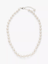 John Lewis Lido Freshwater Pearl Necklace, White, 45cm- Buy online at McGrocer