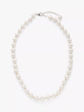 Lido freshwater pearl necklace white sterling silver (British brand)