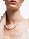 Lido freshwater pearl necklace white sterling silver (British brand)
