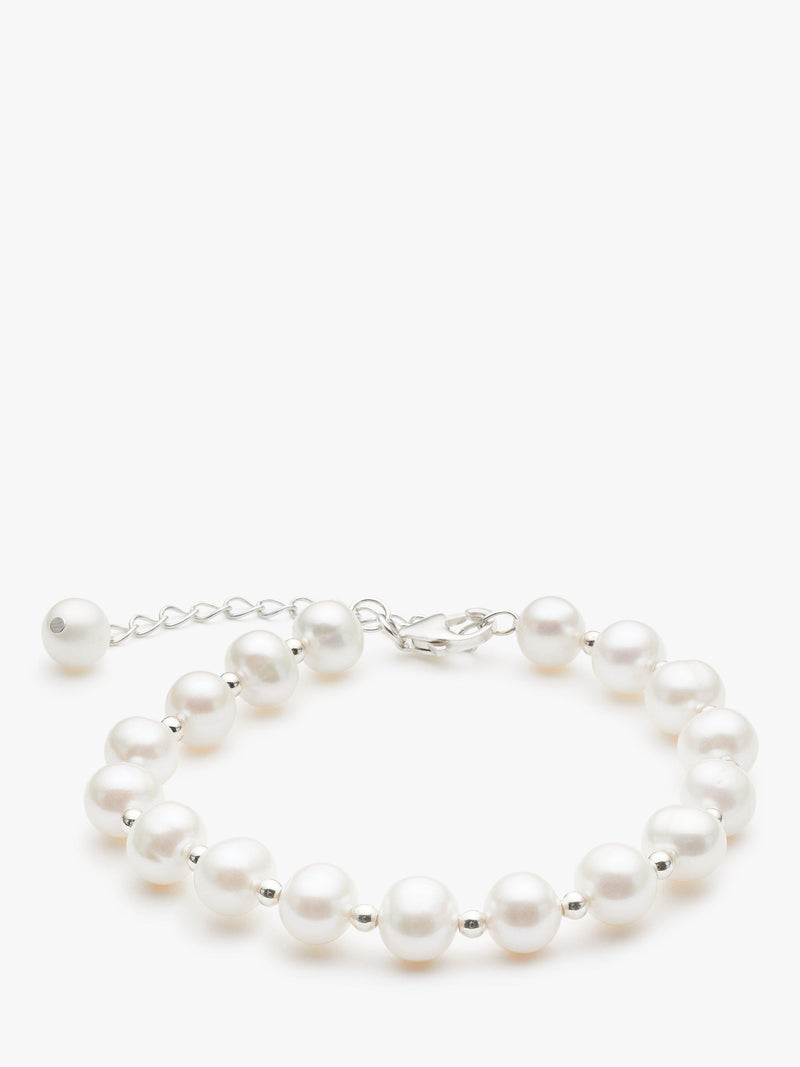 Lido freshwater pearl bracelet white 23cm, imported from the UK