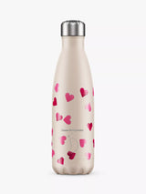 John Lewis Chilly's x Emma Bridgewater Insulated Leak-Proof Drinks Bottle Pink Hearts 500ml- Buy online at McGrocer