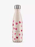 Chilly's Pink Hearts insulated drinks bottle 500ml - British product