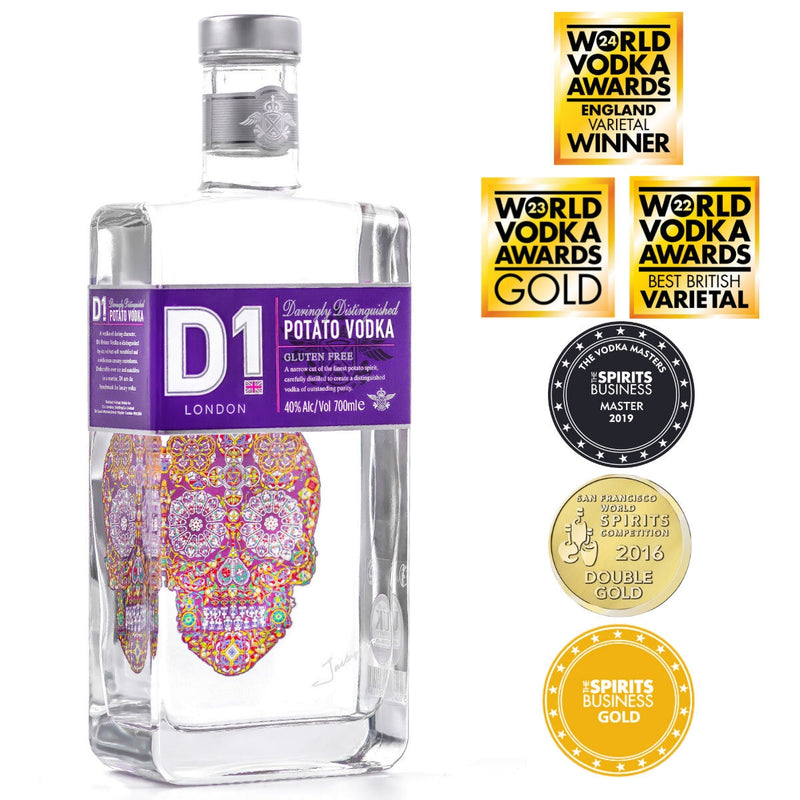 D1 potato vodka 70cl, UK version