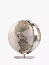 John Lewis National Geographic Antique Style Earth Illuminated Globe Brown/Multi 37cm- Buy online at McGrocer