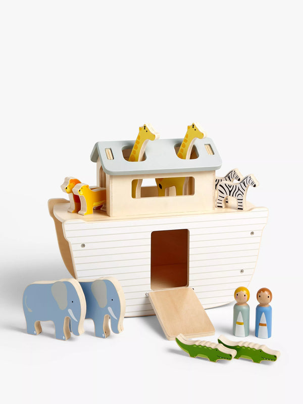 John Lewis My First Noah's Ark Wooden Toy Set