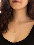 IBB 9ct gold textured heart pendant necklace with chain, UK version