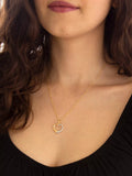 IBB 9ct gold textured heart pendant necklace with chain, UK version