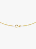 IBB 9ct gold textured heart pendant necklace with chain, UK version