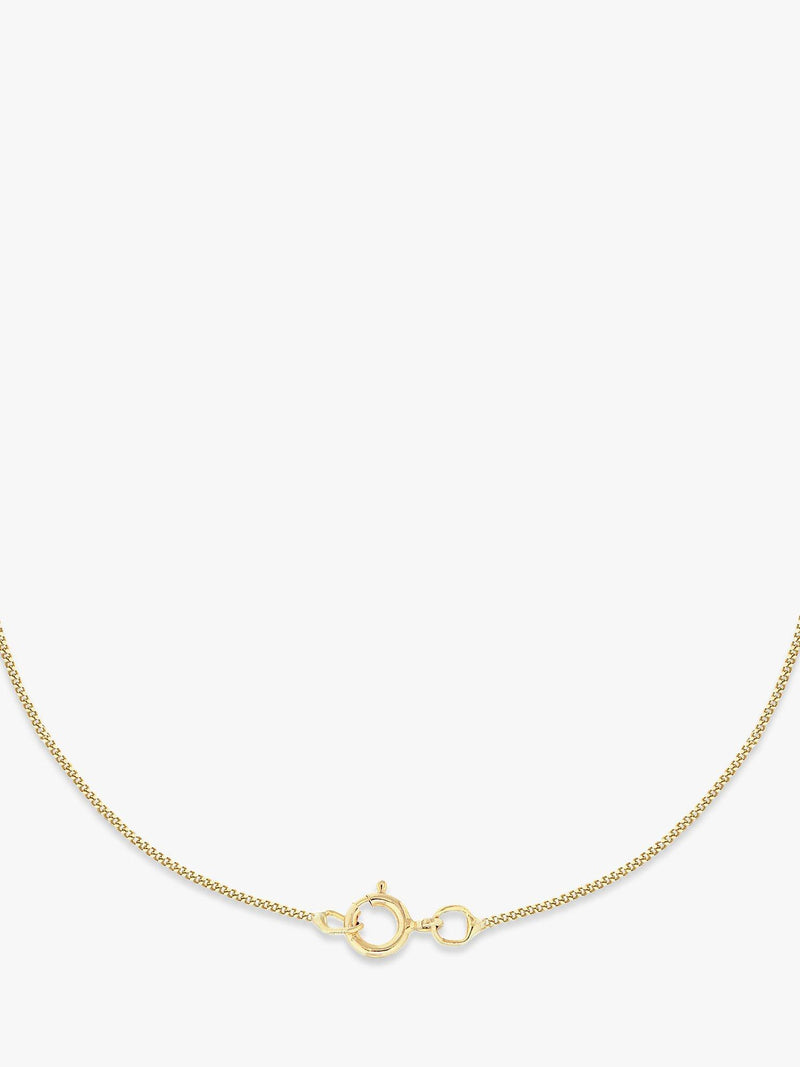 IBB 9ct gold St Christopher pendant necklace 45cm, imported from the UK
