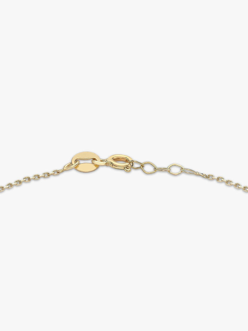 IBB 9ct gold infinity chain bracelet 19cm, UK version