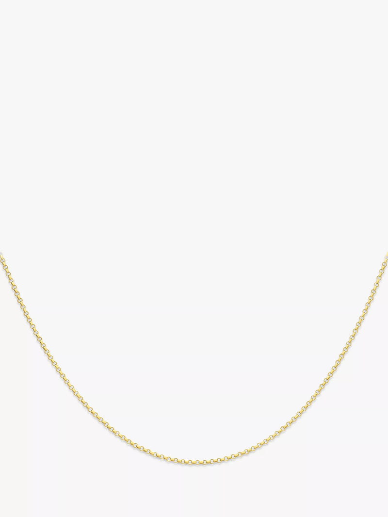 IBB 18ct gold belcher chain necklace 50cm (British brand)
