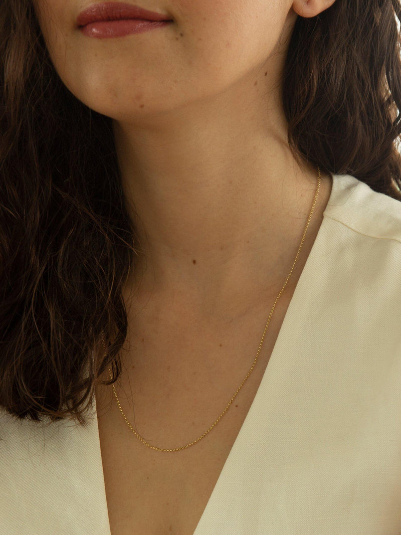 IBB 18ct gold belcher chain necklace 50cm (British brand)