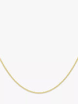 John Lewis IBB 18ct Gold Trace Chain Necklace, Gold, 50cm- Buy online at McGrocer