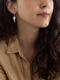 IBB 9ct gold angel wing drop earrings, UK version