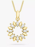 IBB gold cubic zirconia pendant necklace, imported from the UK
