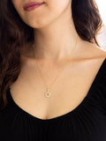IBB gold cubic zirconia pendant necklace, imported from the UK