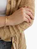 IBB 9ct gold diamond cut hinged bangle 6cm, UK version