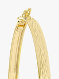 IBB 9ct gold diamond cut hinged bangle 6cm, UK version