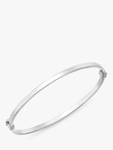 John Lewis IBB 9ct White Gold Rectangular Tube Bangle- Buy online at McGrocer