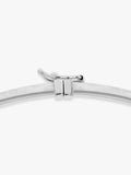 IBB 9ct white gold rectangular bangle - British product