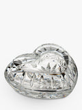 Waterford Crystal Giftology heart box cut glass 570g, UK version