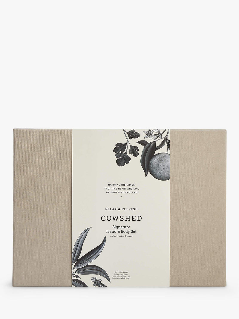 Cowshed Relax and Refresh bodycare gift set - British product