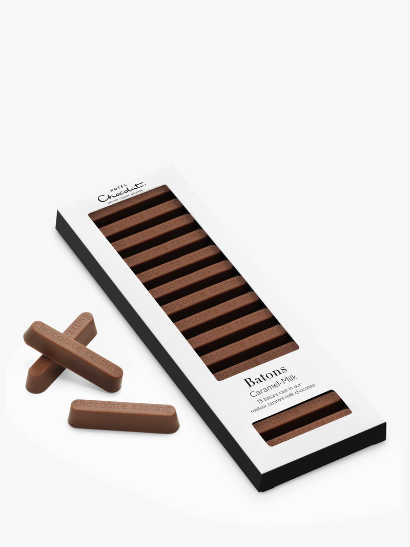 Hotel Chocolat caramel milk chocolate batons 120g, UK version