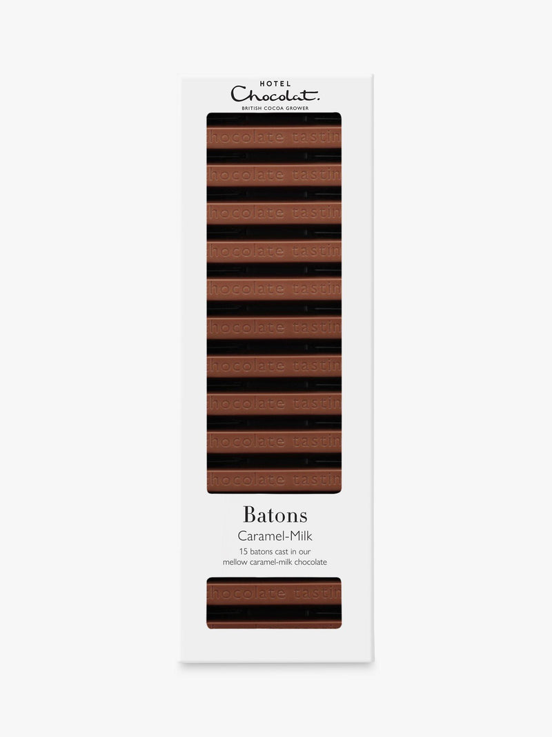Hotel Chocolat caramel milk chocolate batons 120g, UK version