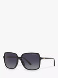 Michael Kors black polarised square sunglasses gradient 56mm, imported from the UK