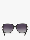 Michael Kors black polarised square sunglasses gradient 56mm, imported from the UK