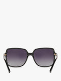 Michael Kors black polarised square sunglasses gradient 56mm, imported from the UK