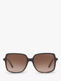 Michael Kors square sunglasses tortoise brown gradient 56mm, imported from the UK