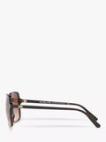 Michael Kors square sunglasses tortoise brown gradient 56mm, imported from the UK
