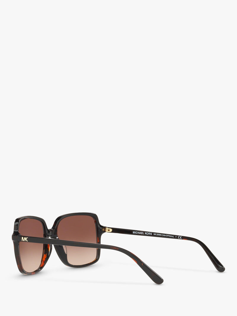 Michael Kors square sunglasses tortoise brown gradient 56mm, imported from the UK