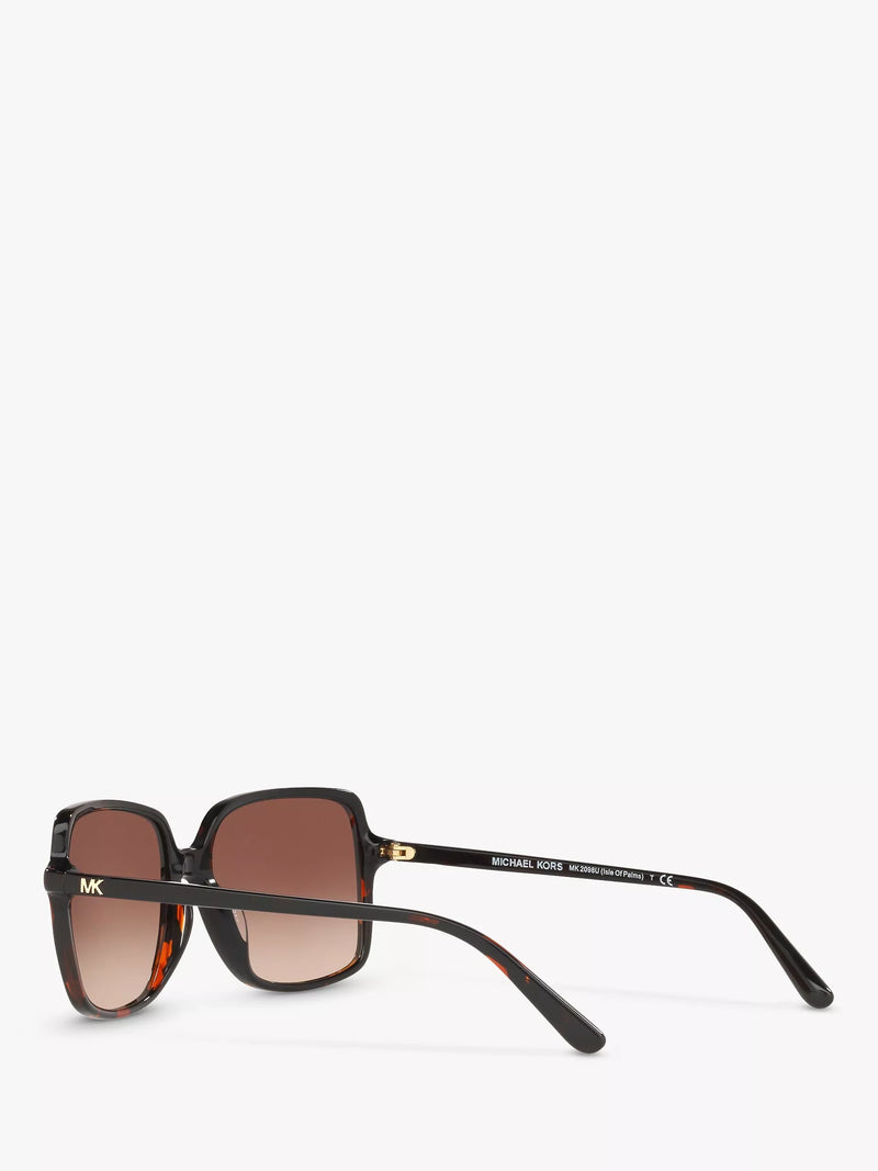 Michael Kors square sunglasses tortoise brown gradient 56mm, imported from the UK