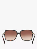 Michael Kors square sunglasses tortoise brown gradient 56mm, imported from the UK