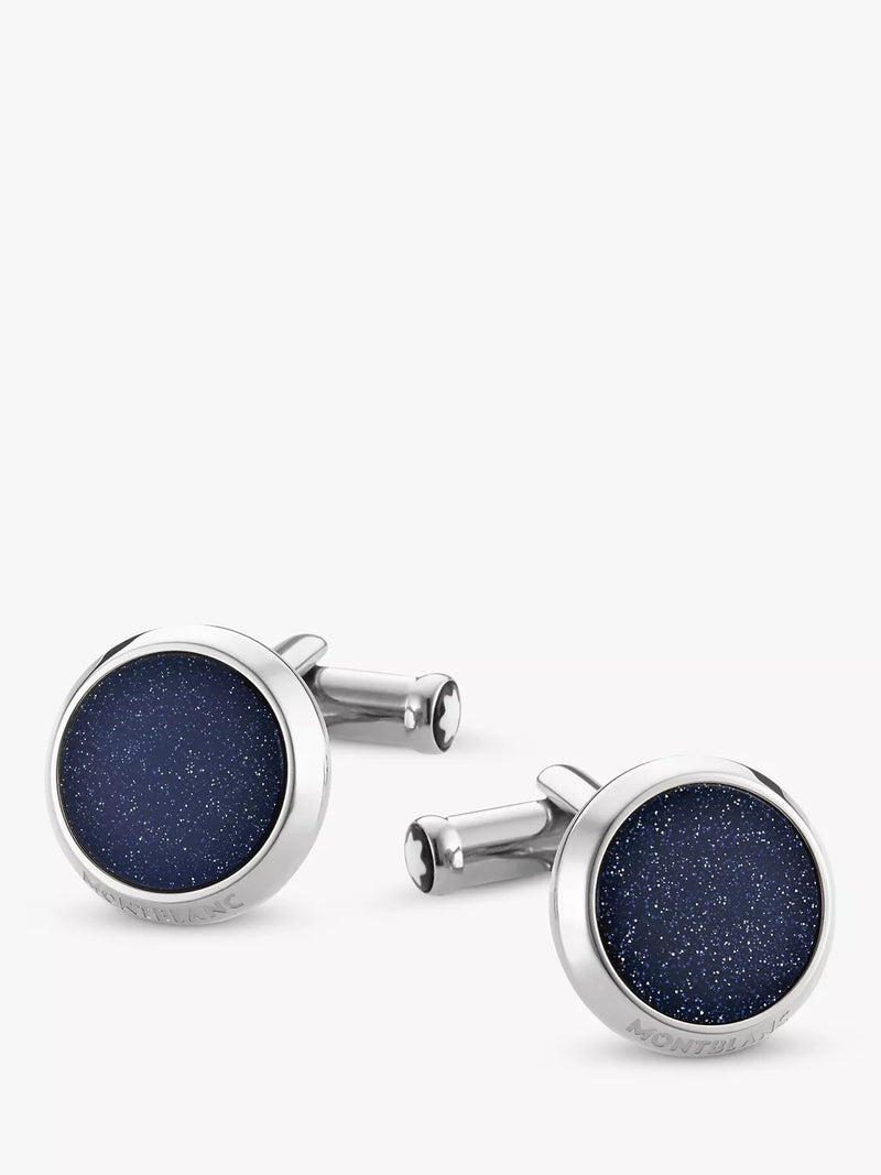 Montblanc Meisterstuck goldstone round cufflinks (British brand)