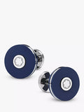 Montblanc PIX cufflinks in blue resin and stainless steel, imported from the UK