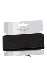 John Lewis Black 13mm Elastic for Dressmaking, 2 Metres Long- Buy online at McGrocer