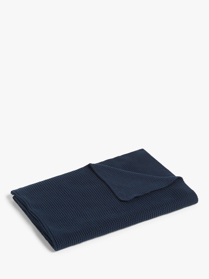 John Lewis pure cotton knitted throw, UK version