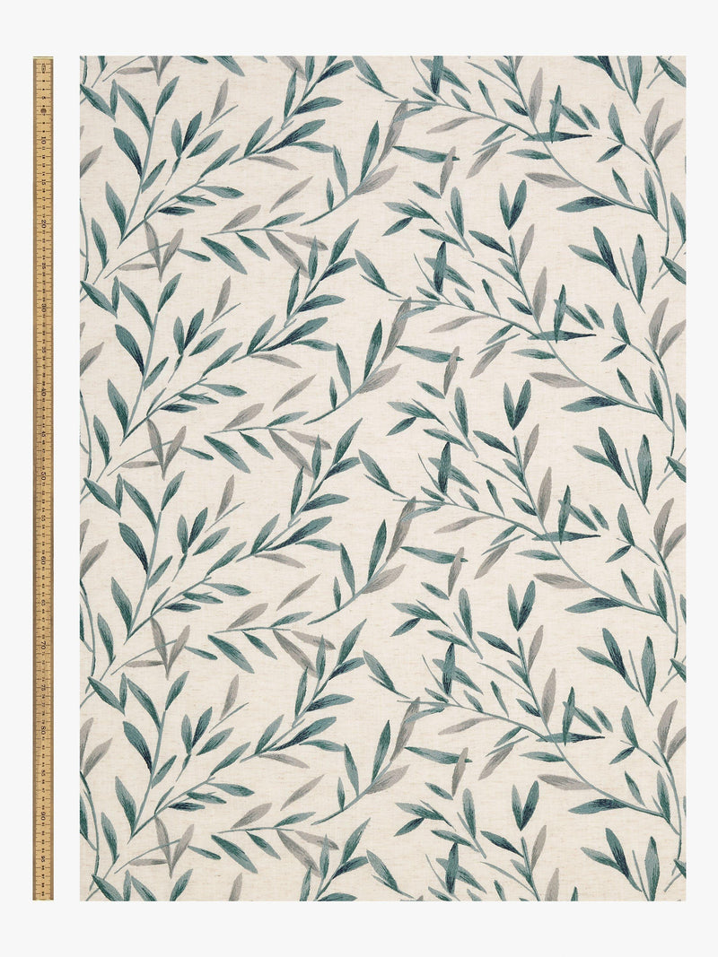 John Lewis leaf embroidery furnishing fabric, UK version
